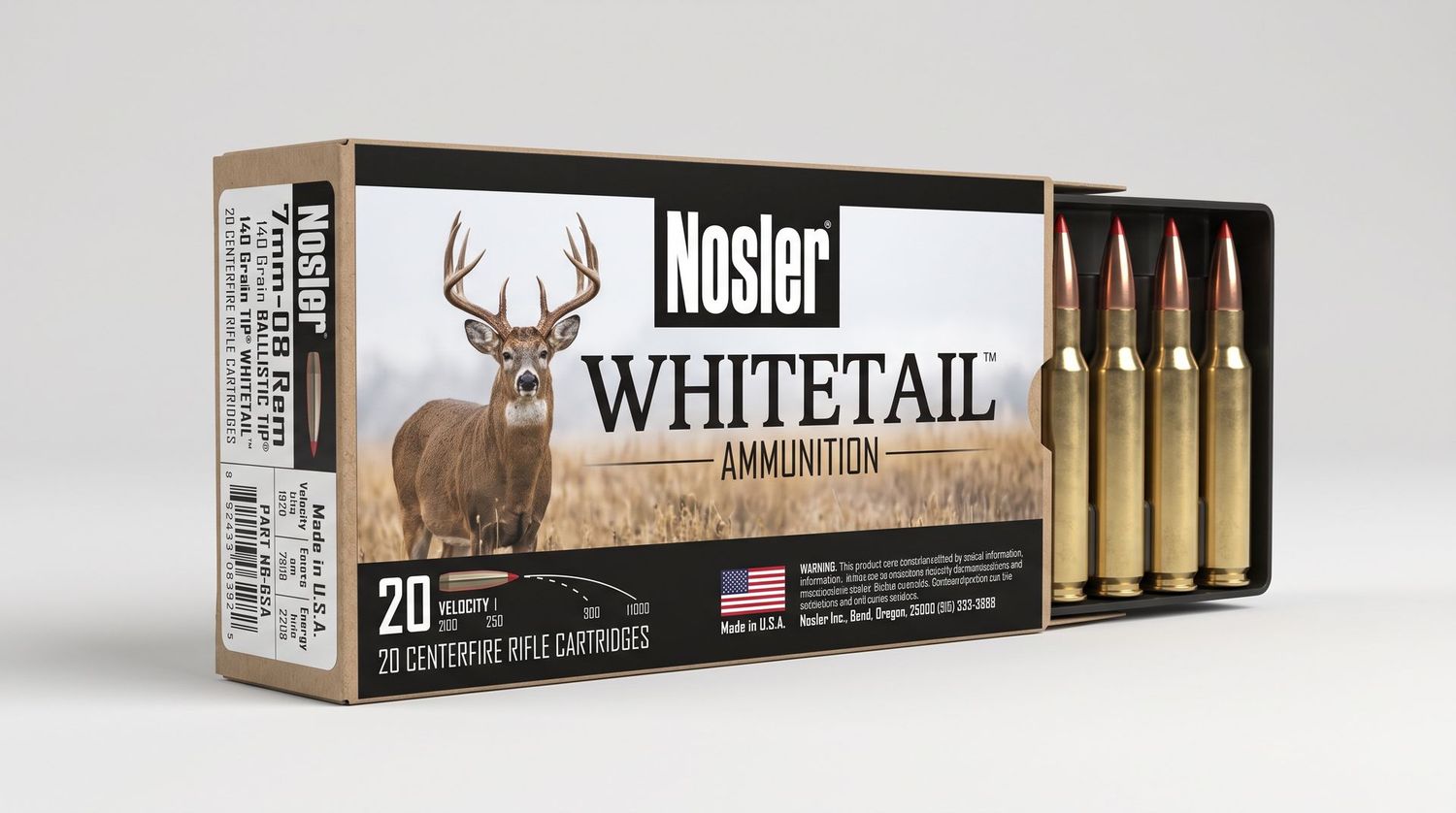 NOSLER WHITETAIL 7MM-08 REM