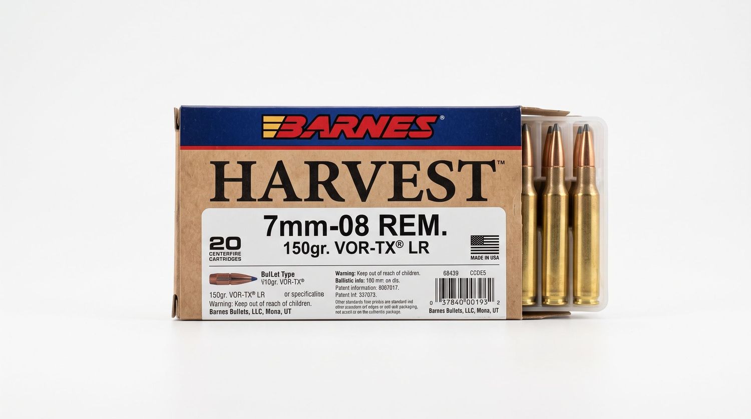 BARNES HARVEST 7MM-08 150GR