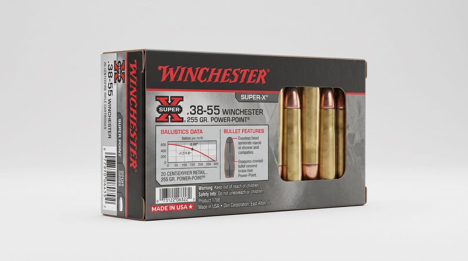WINCHESTER SUPER-X 38-55 WIN