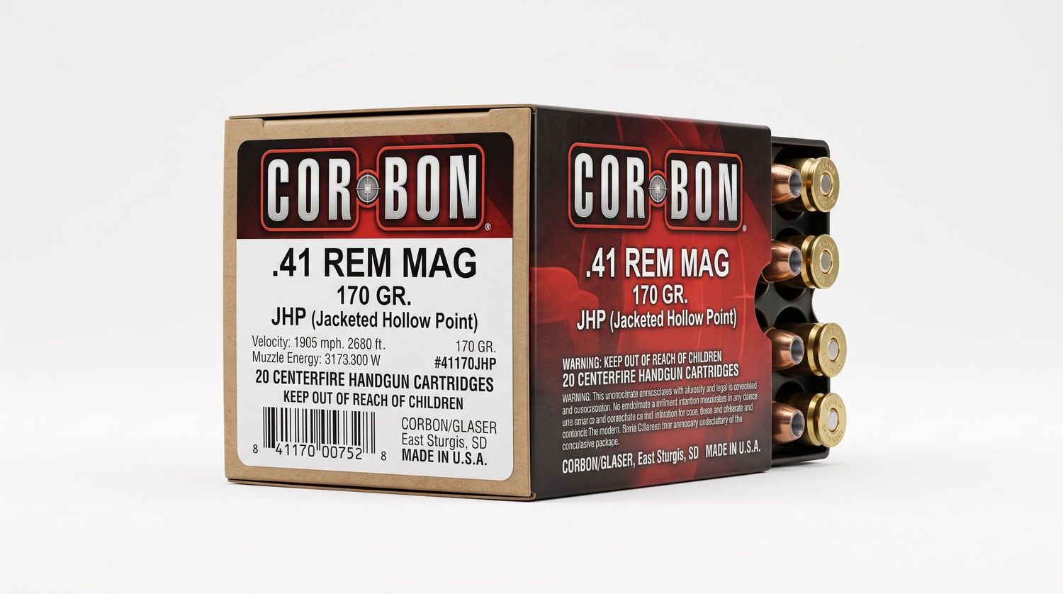 CORBON 41 REM MAG 170GR JHP