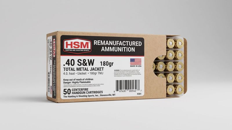 HSM REMANUFACTURED 40 SW 180GR