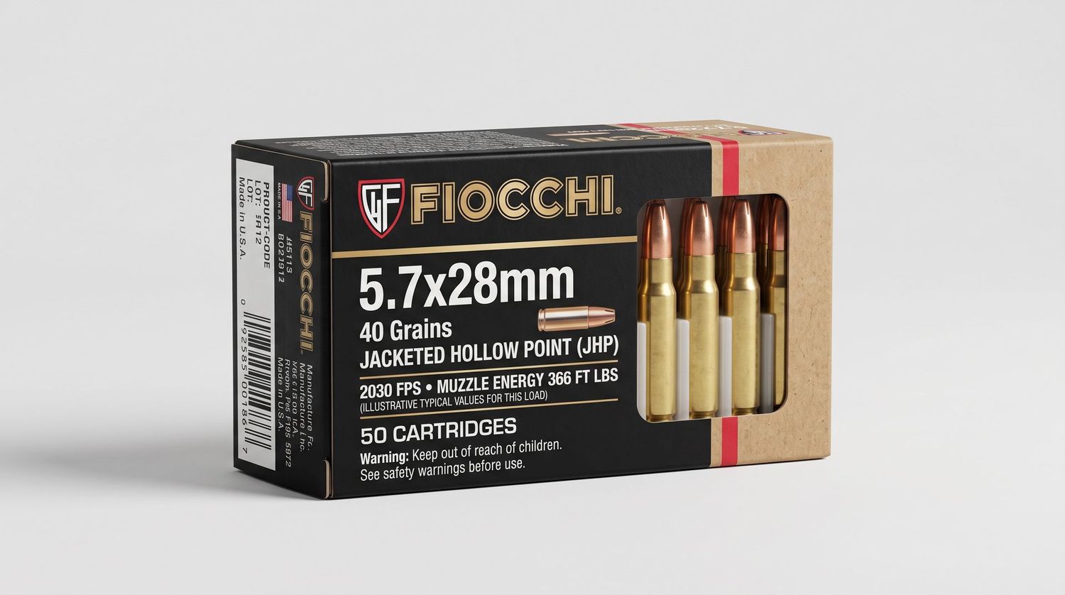FIOCCHI 5.7X28 40GR JHP