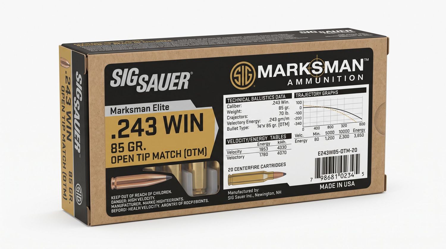 SIG AMMO 243 WIN 85GR MARKSMN