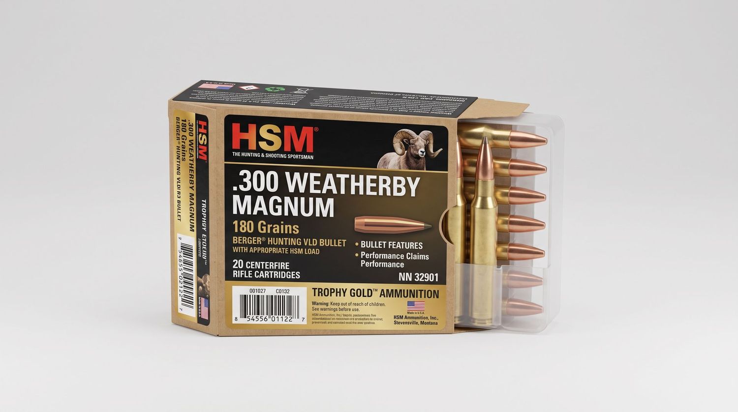 HSM 300 WBY MAGNUM 180GR