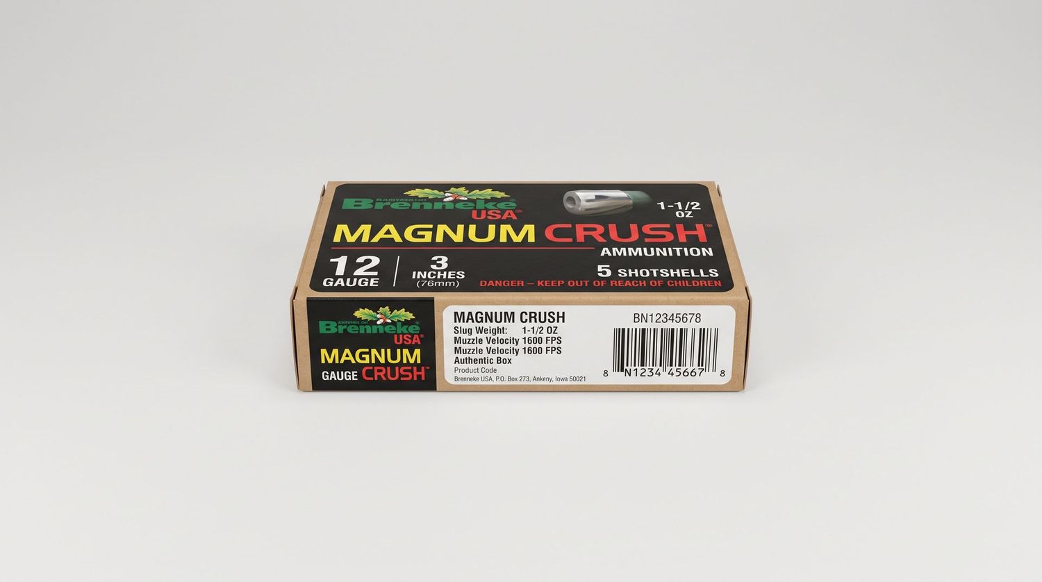 BRENNEKE USA MAGNUM CRUSH 12GA