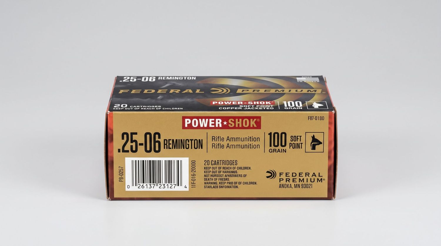 FEDERAL POWER-SHOK 25-06 REM