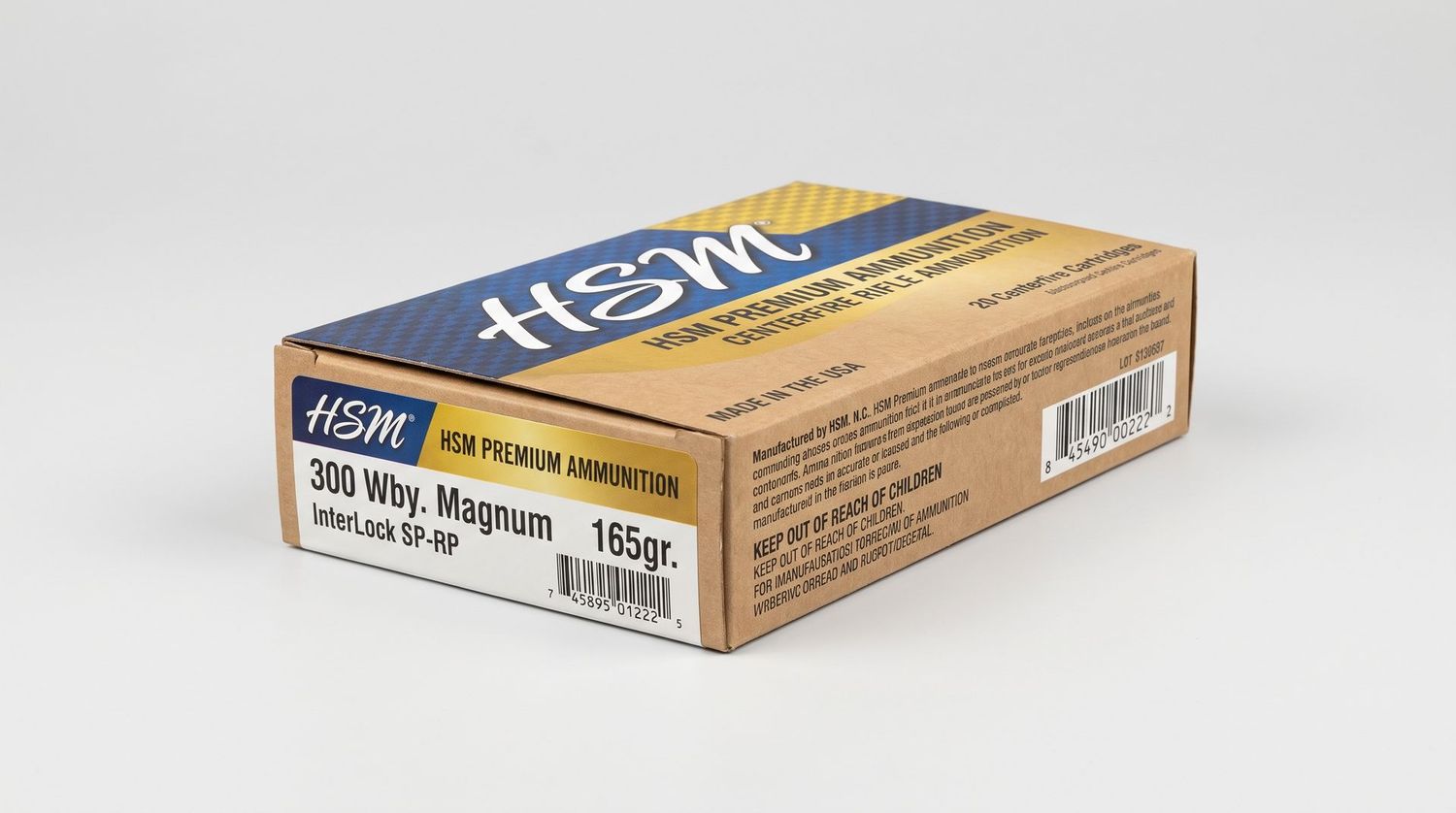 HSM 300 WBY MAGNUM 165GR