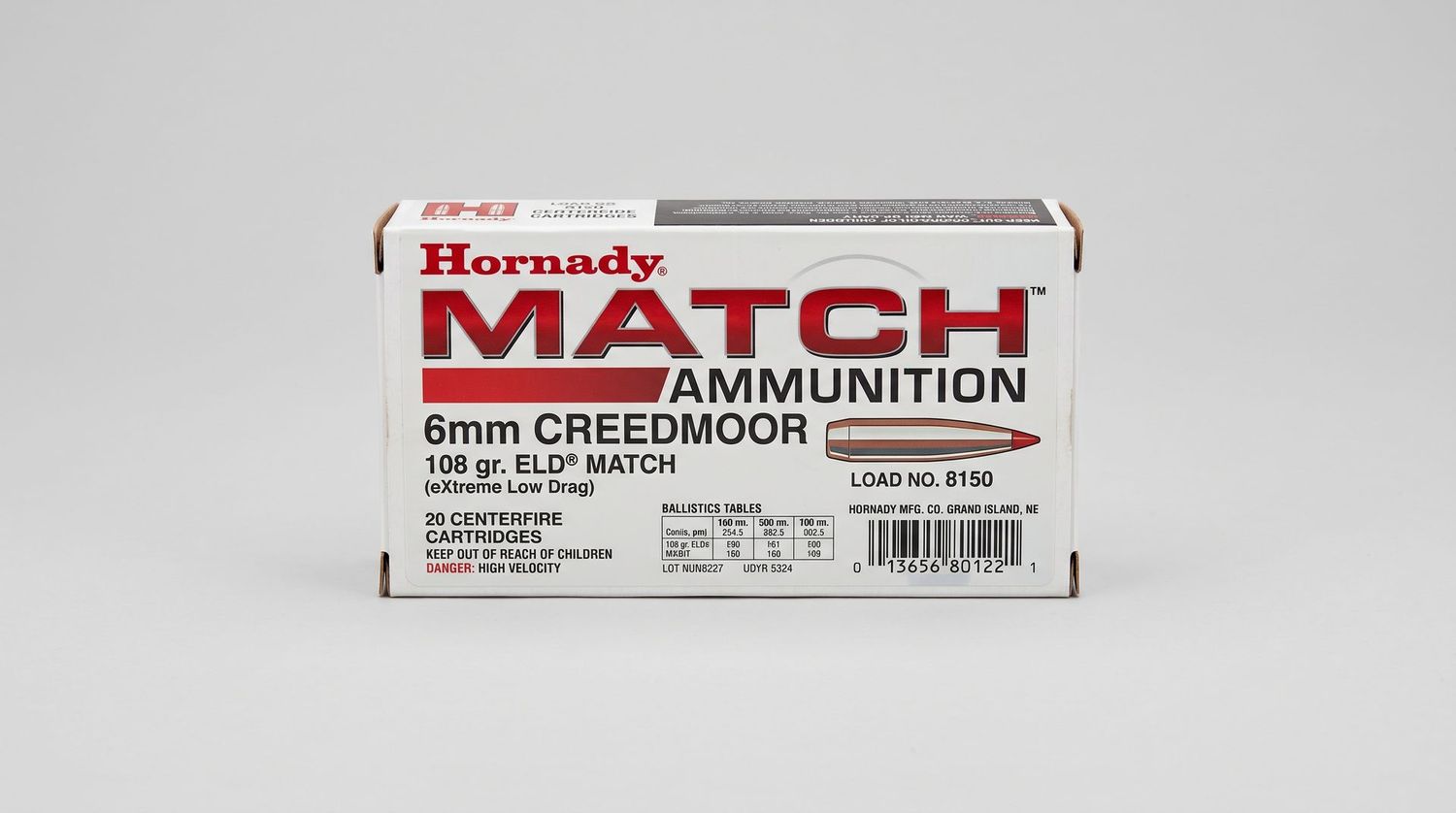 HORNADY MATCH 6MM CM