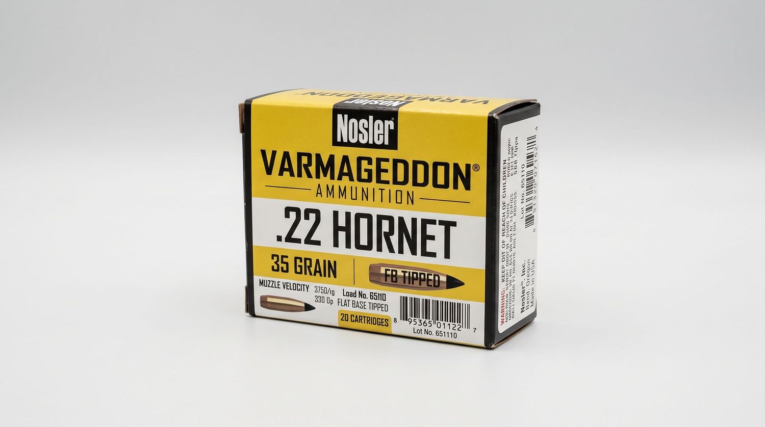 NOSLER VARMAGEDDON 22 HORNET