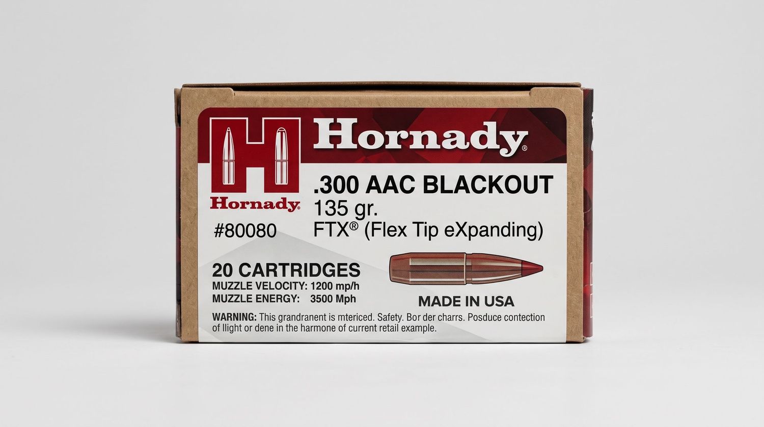 HORNADY 300 AAC 135GR FTX