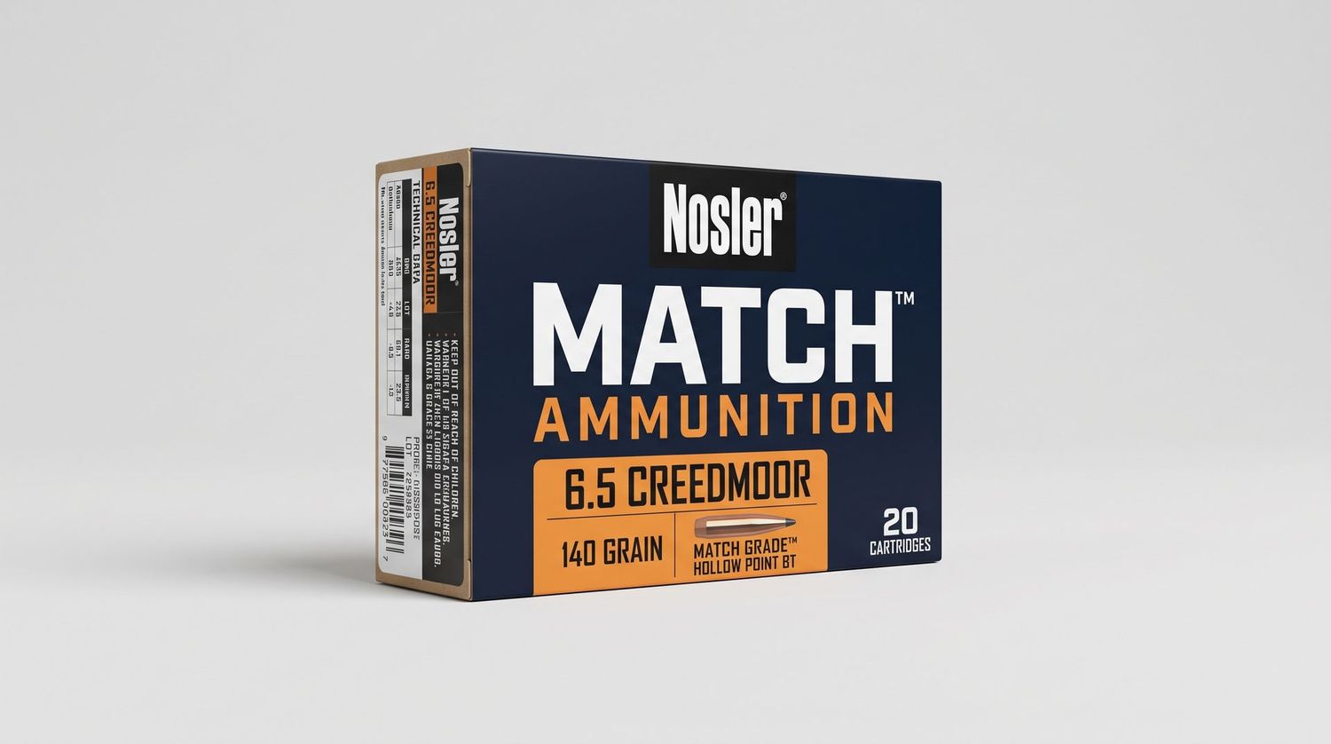 NOSLER MATCH 6.5 CM 140GR