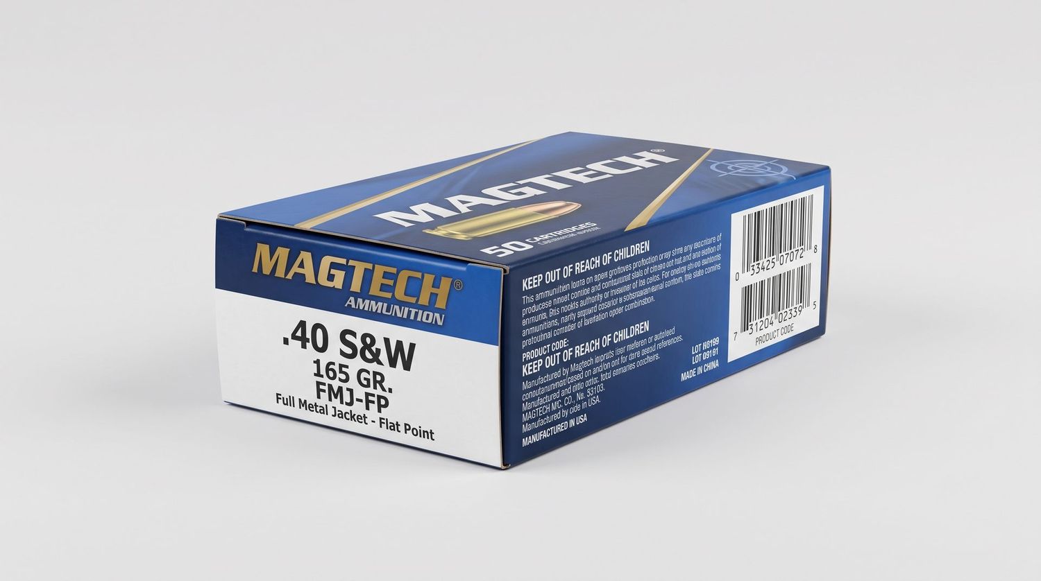 MAGTECH 40 SW 165GR FMJ-FP