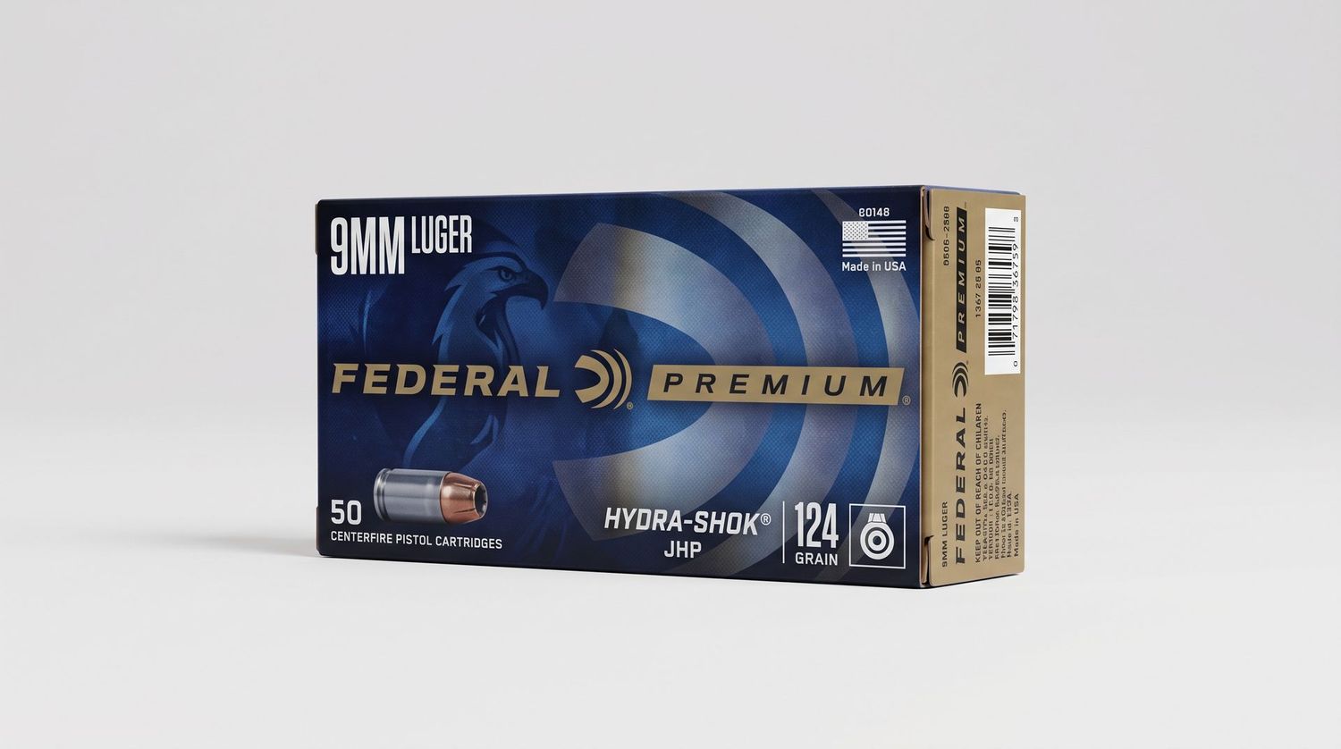 FEDERAL PREMIUM 9MM LUGER 124G