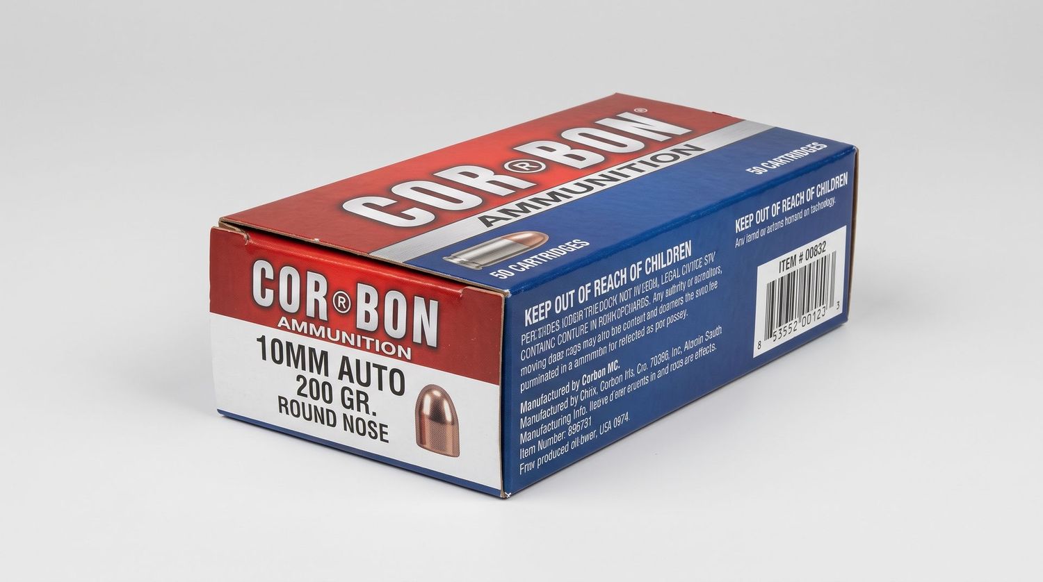 CORBON 10MM 200GR ROUND NOSE