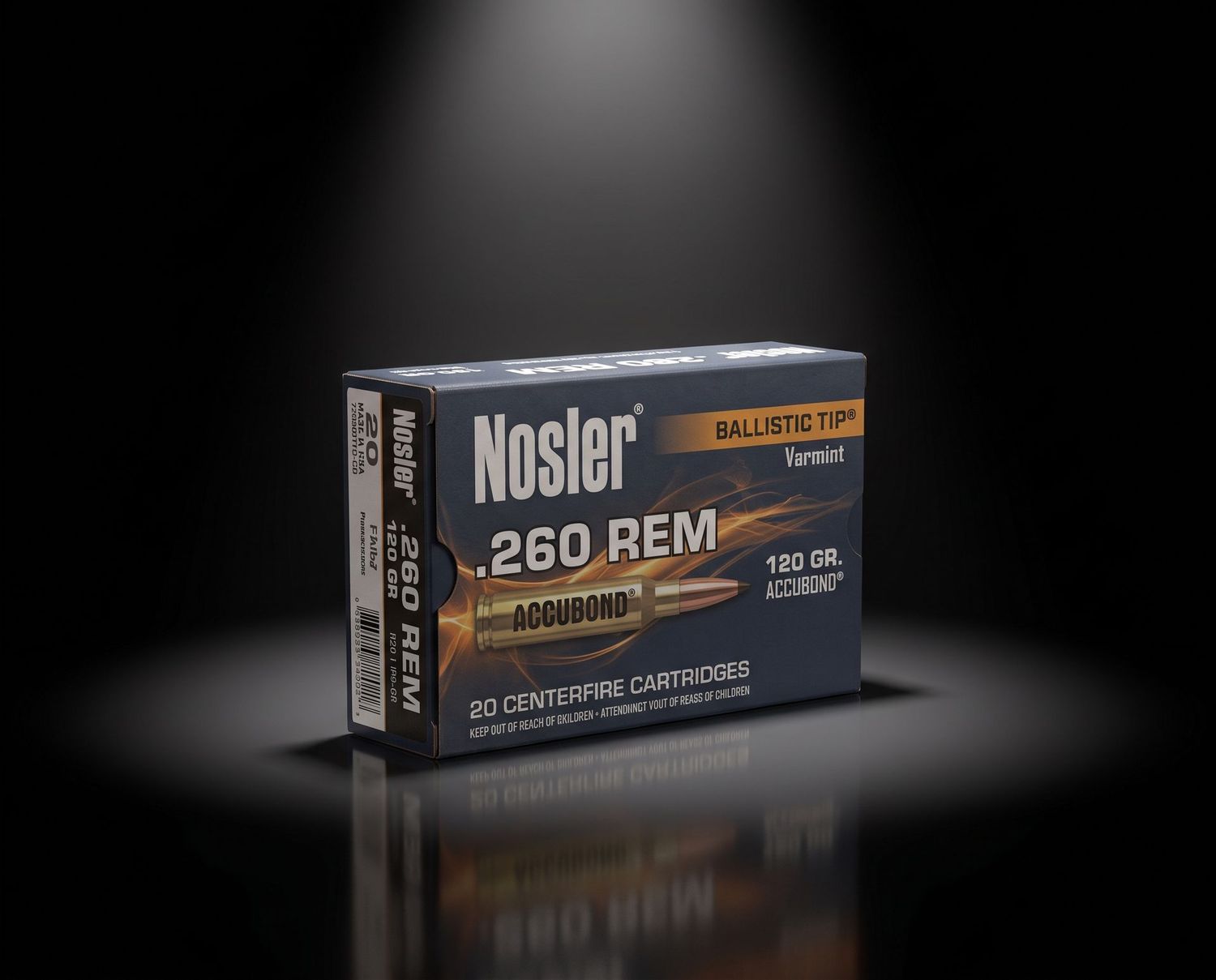 NOSLER 260 REM 120GR