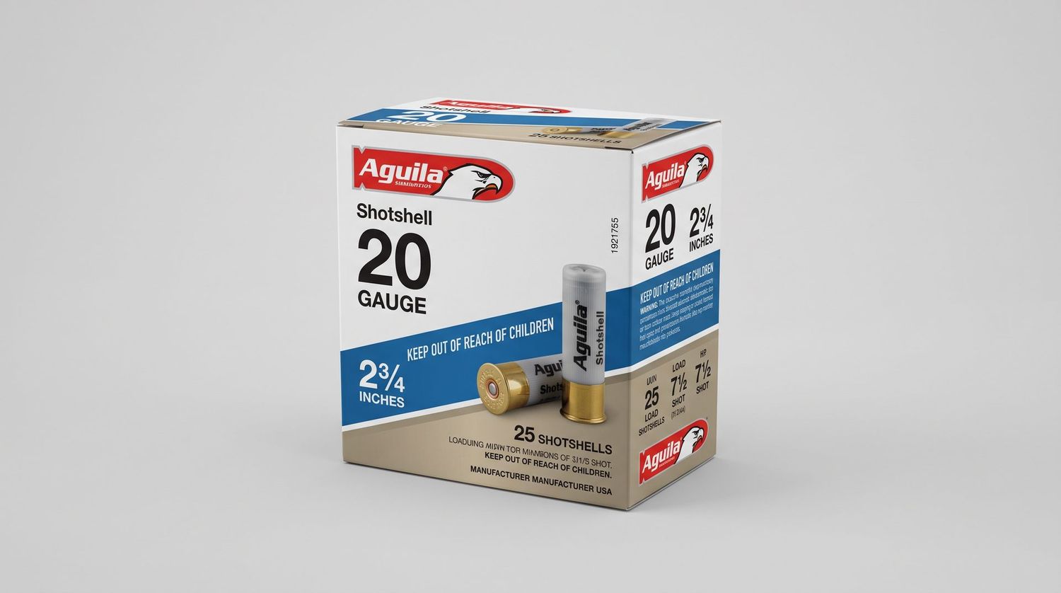 AGUILA SHOTSHELL 20GA 2.75"