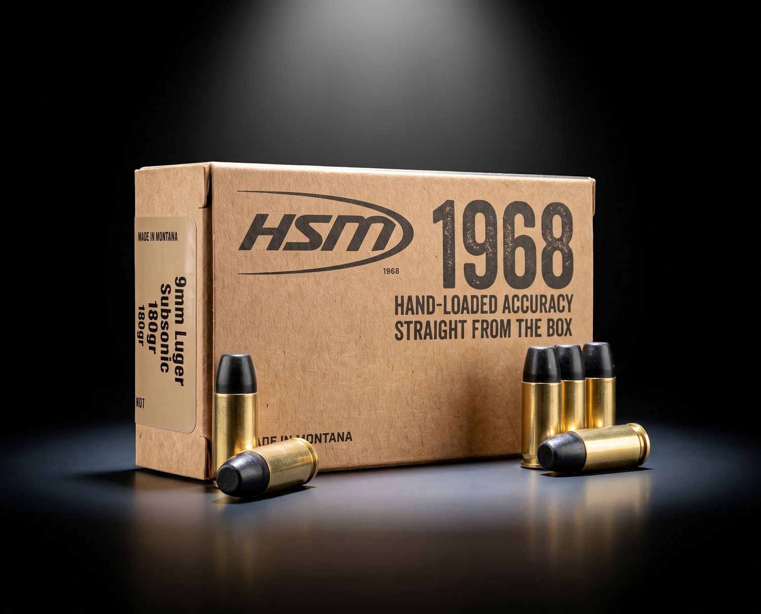 HSM SUBSONIC 9MM LUGER 180GR