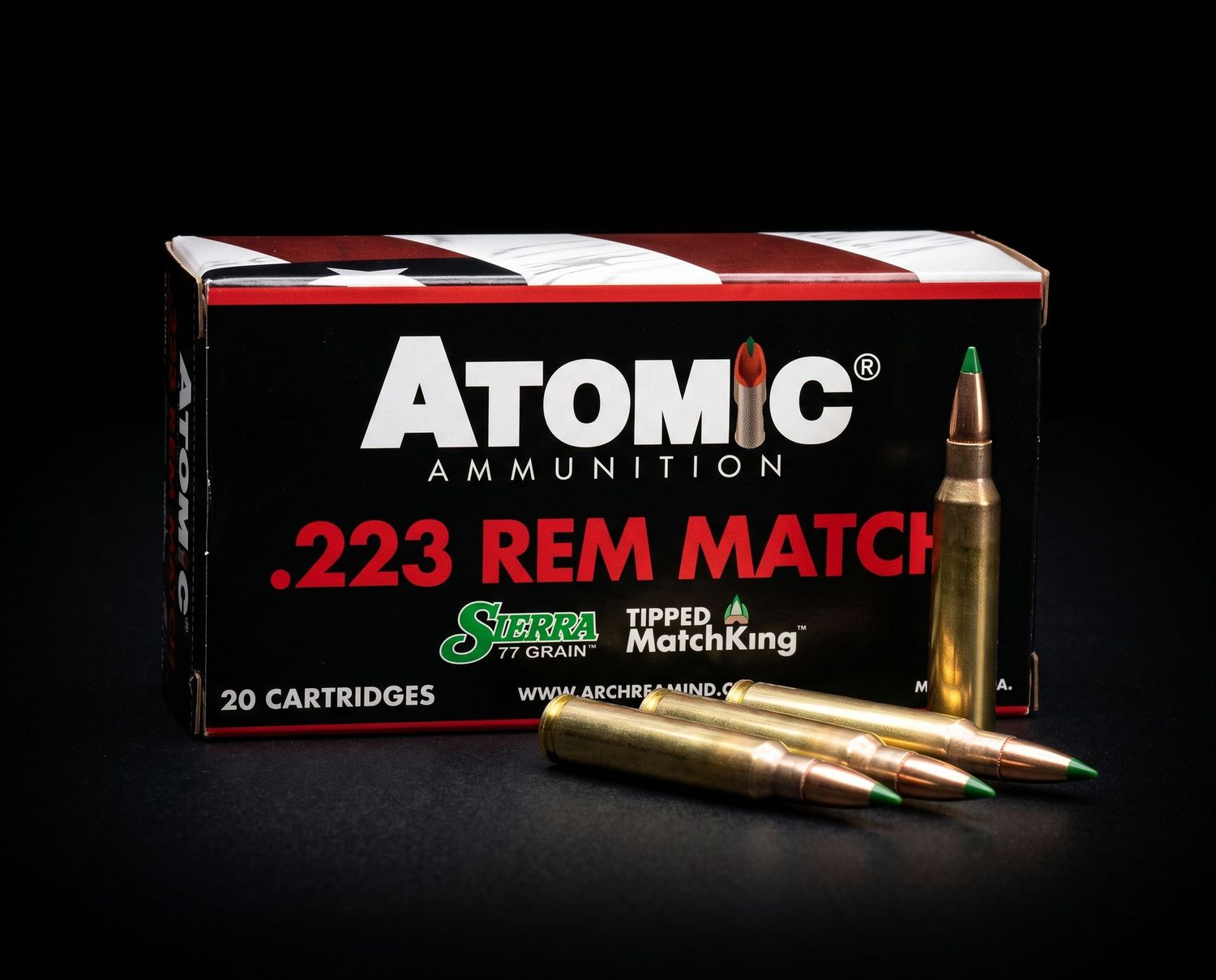 ATOMIC 223 REM 77GR TIPPED