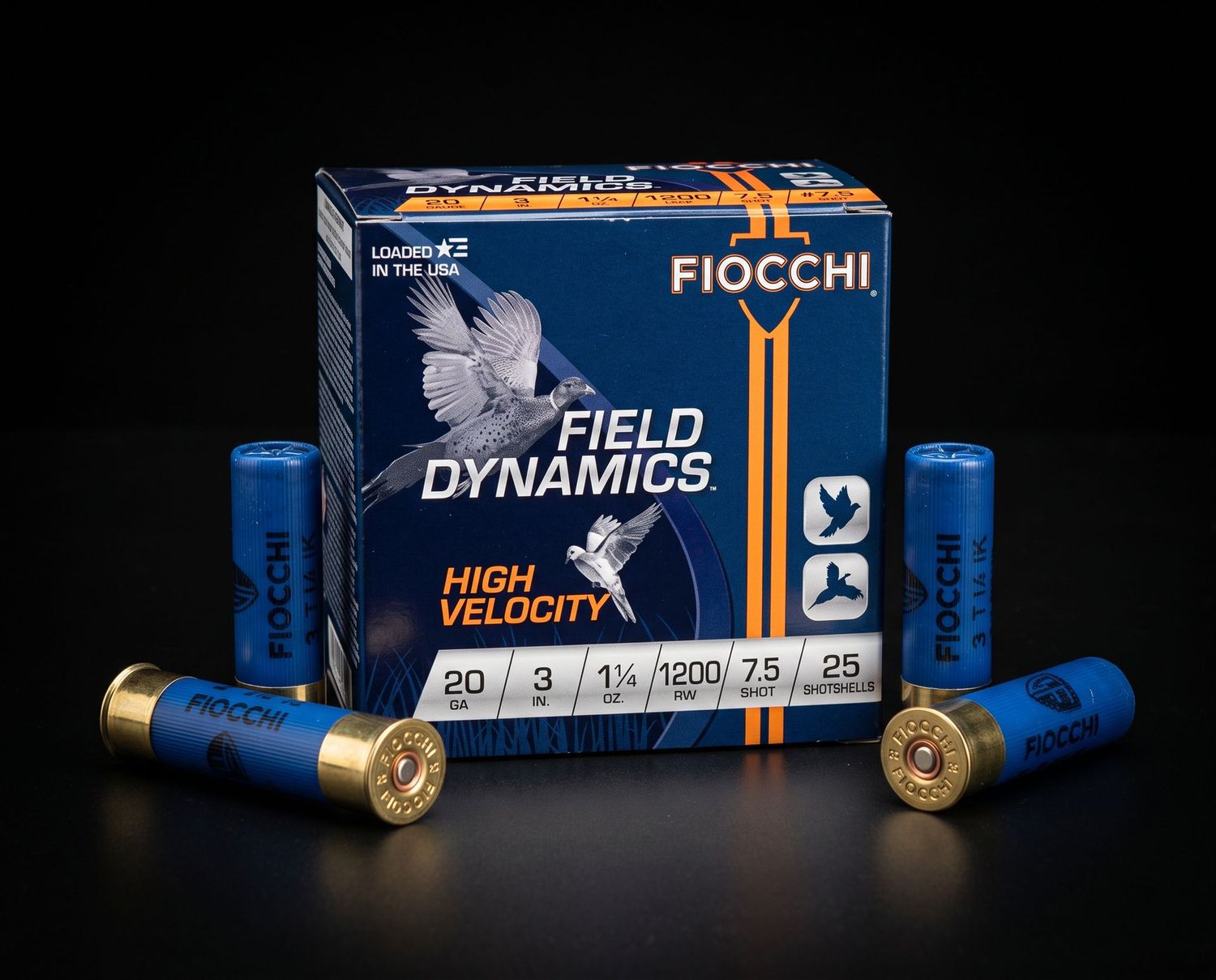 FIOCCHI 20GA 3" 1-1/4OZ #7.5