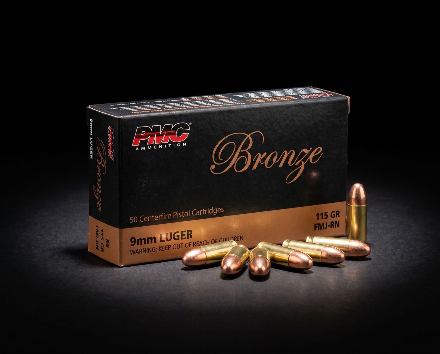 PMC 9MM LUGER 115GR FMJ-RN
