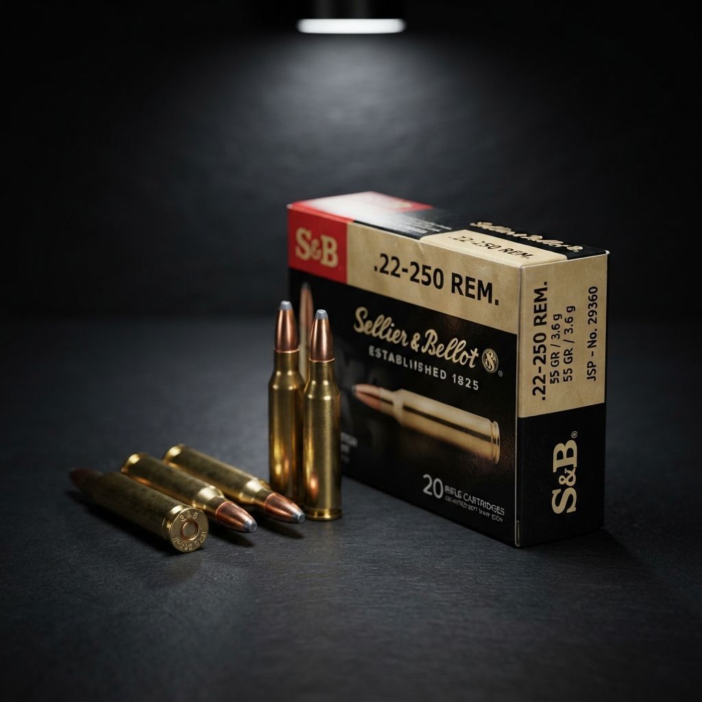 S&B 22-250 REM 55GR JSP