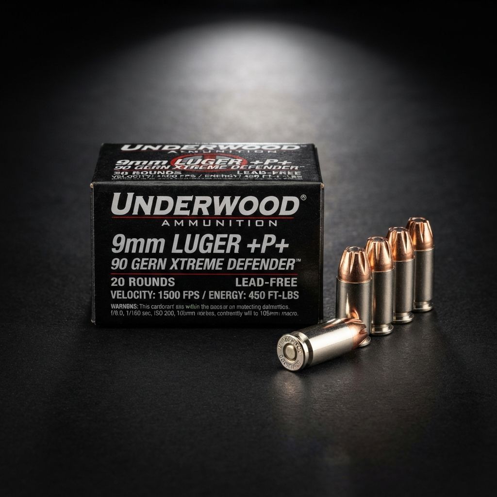 UNDERWOOD 9MM LUGER +P+ 90GR