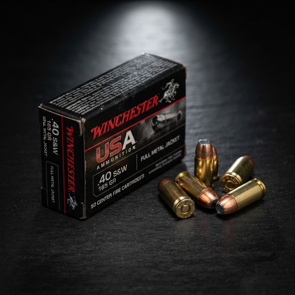 WINCHESTER USA 40 SW 165GR FMJ