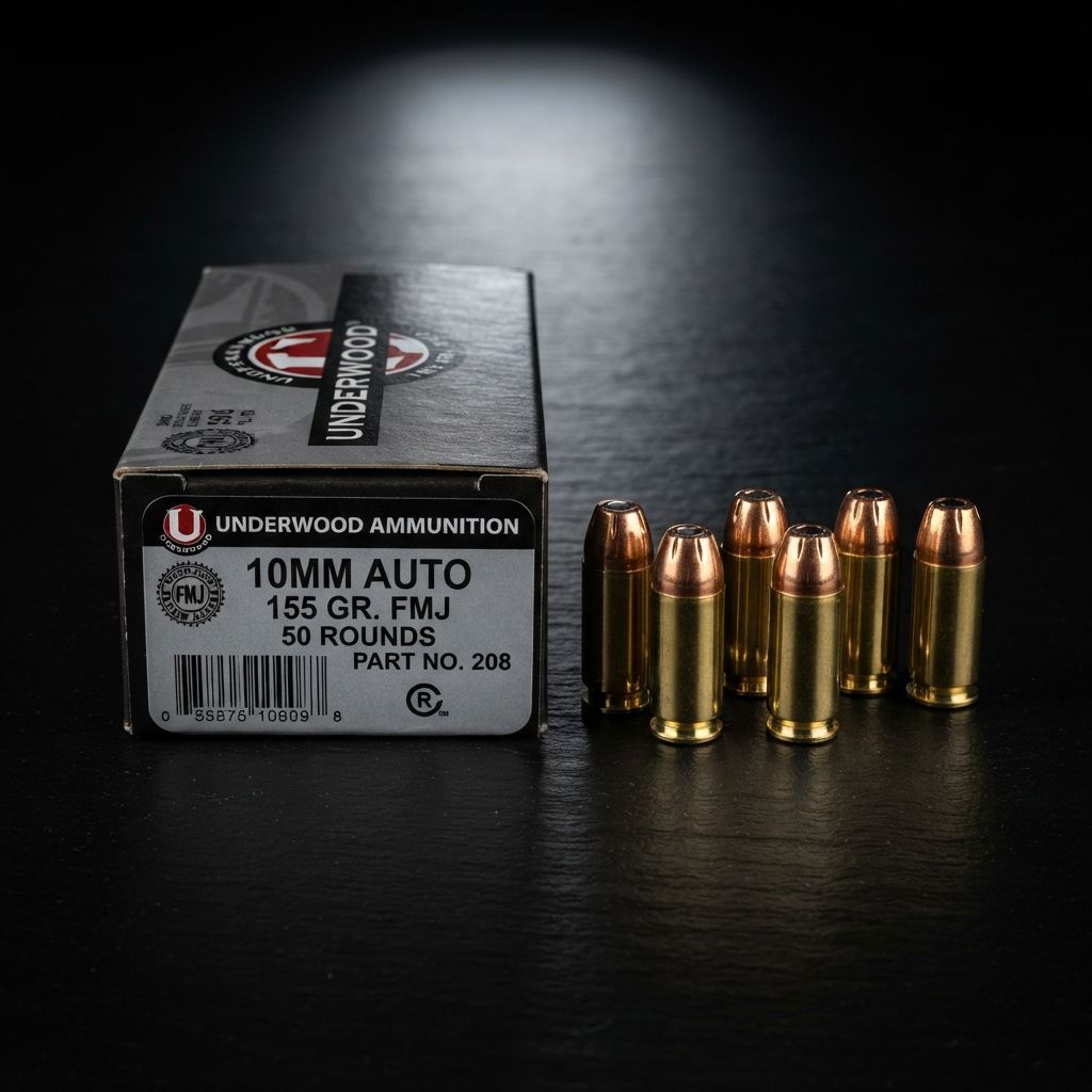 UNDERWOOD 10MM 155GR FMJ 50RD