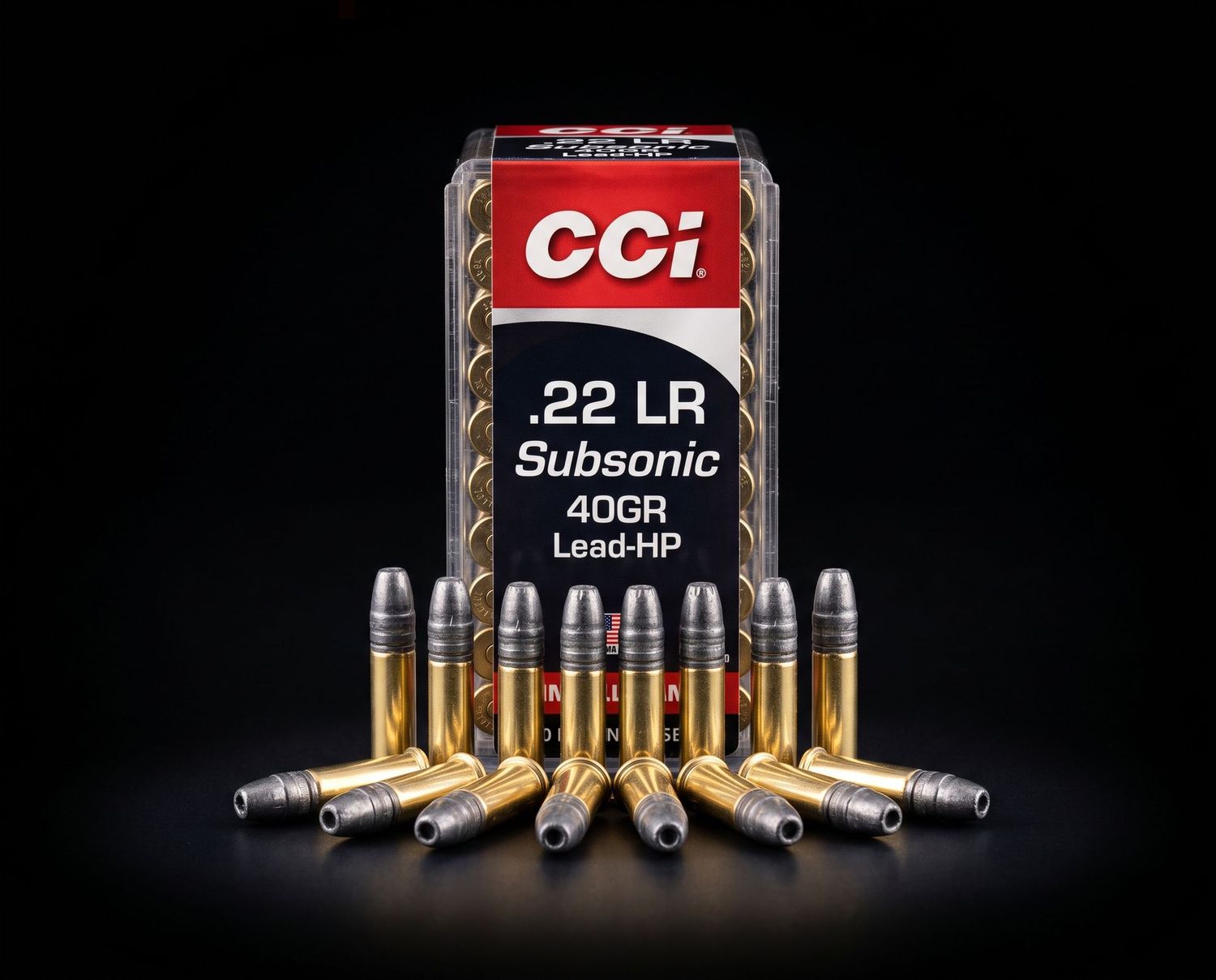 CCI SUBSONIC 22LR 40GR LEAD-HP