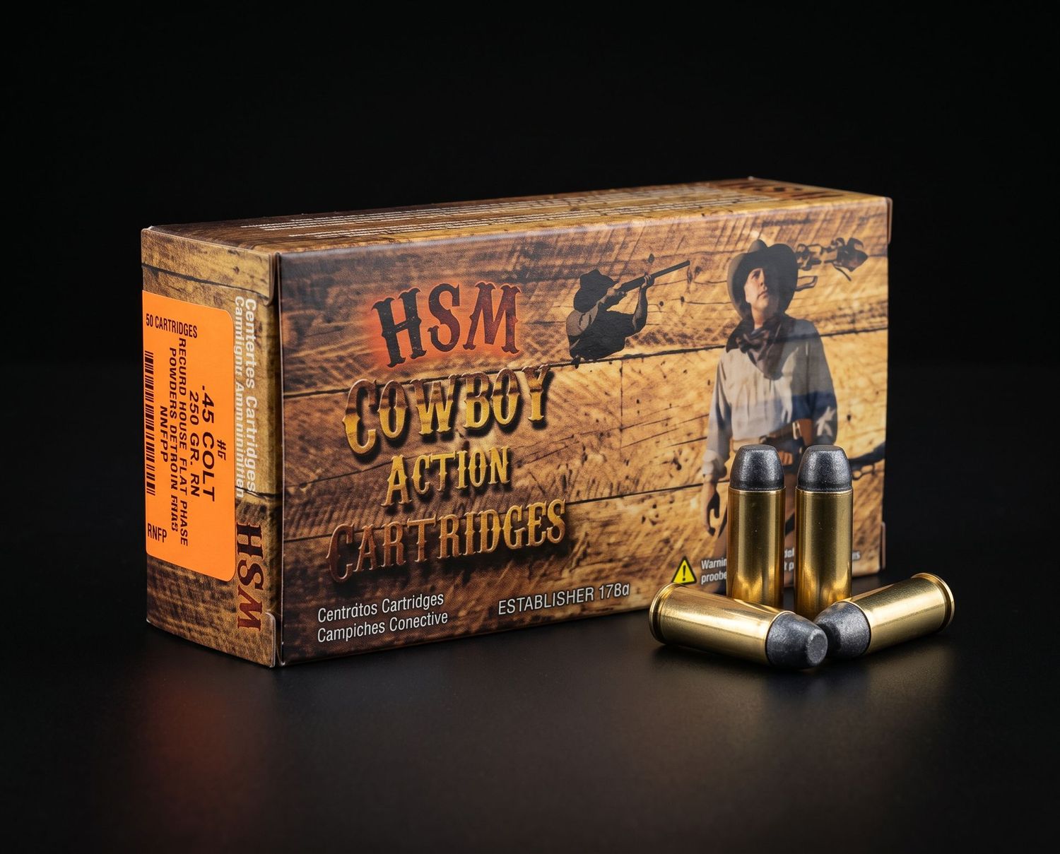 HSM COWBOY 45 LC 250GR RNFP