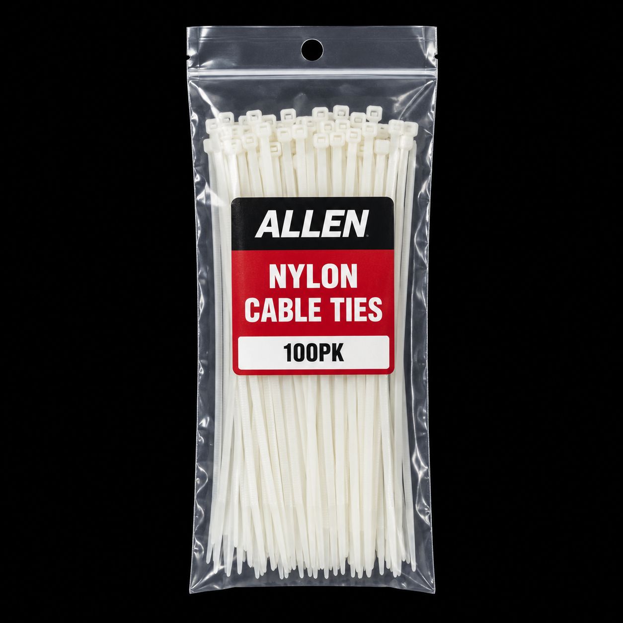 ALLEN NYLON CABLE TIES 100PK