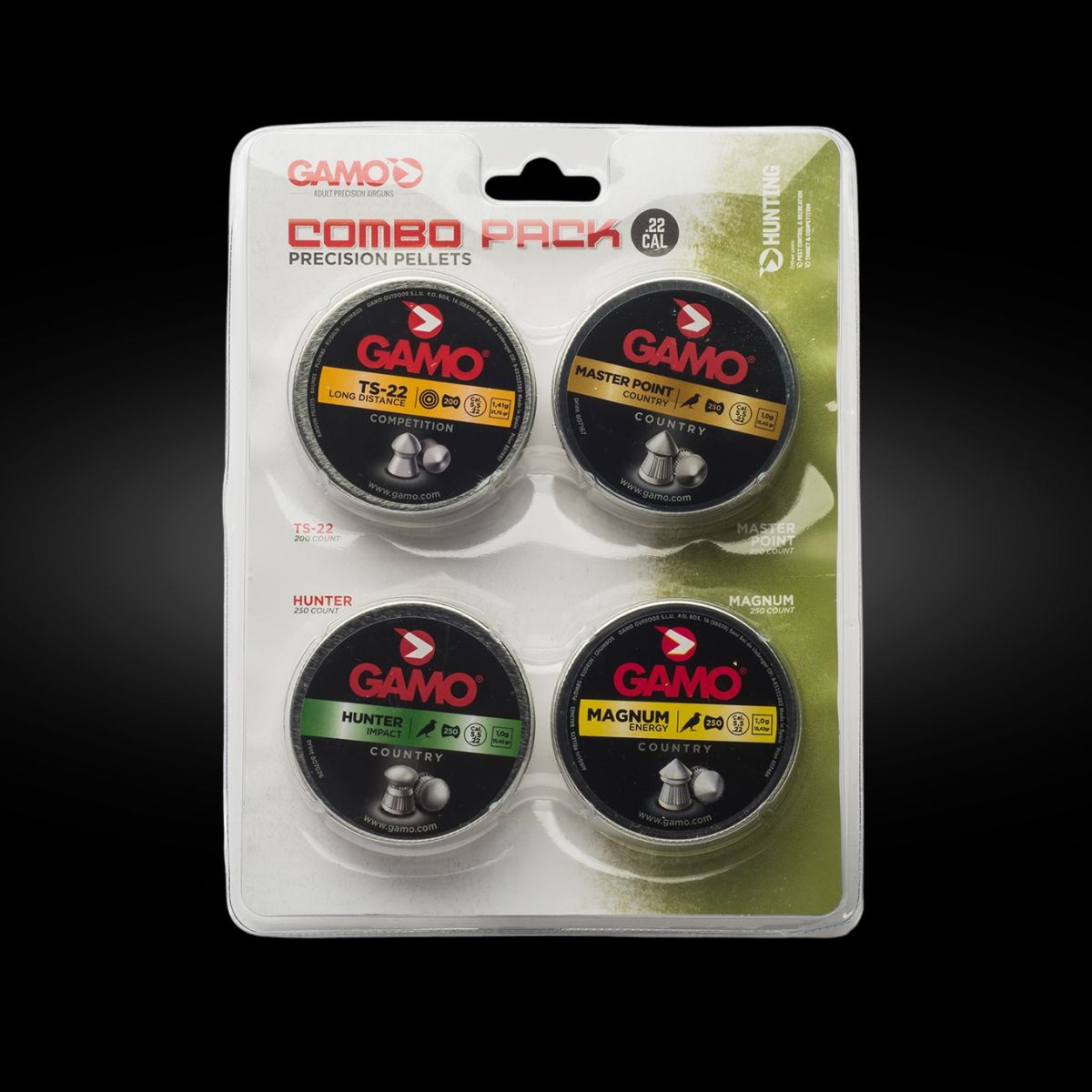 GAMO COMBO ASSORT 22 CAL