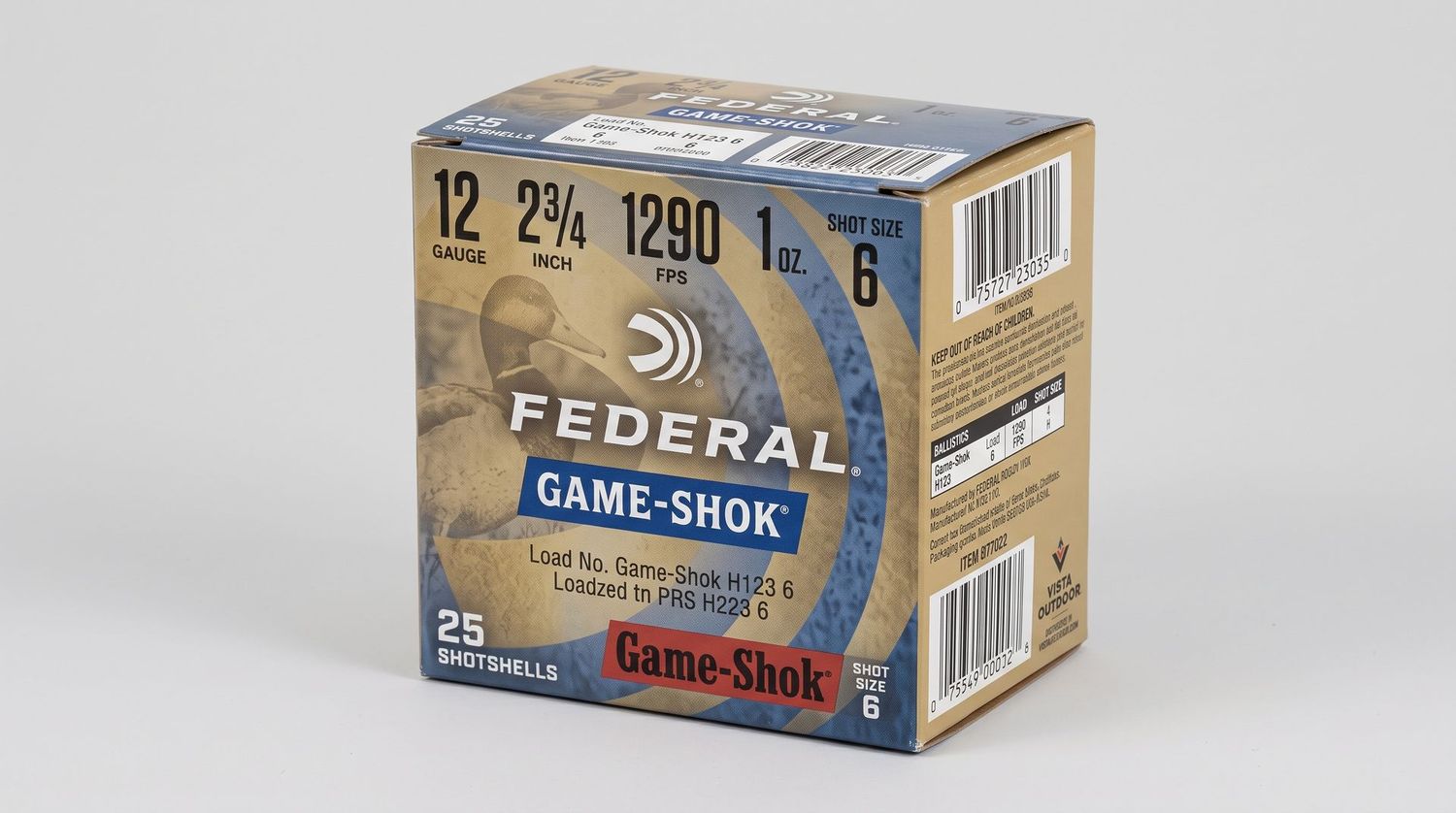 FEDERAL GAME SHOK 12GA 2.75"