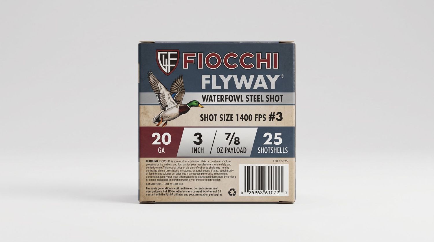 FIOCCHI FLYWAY 20GA 3" 7/8OZ