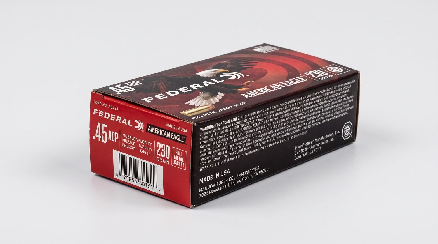 FEDERAL AE 45 ACP 230GR FMJ