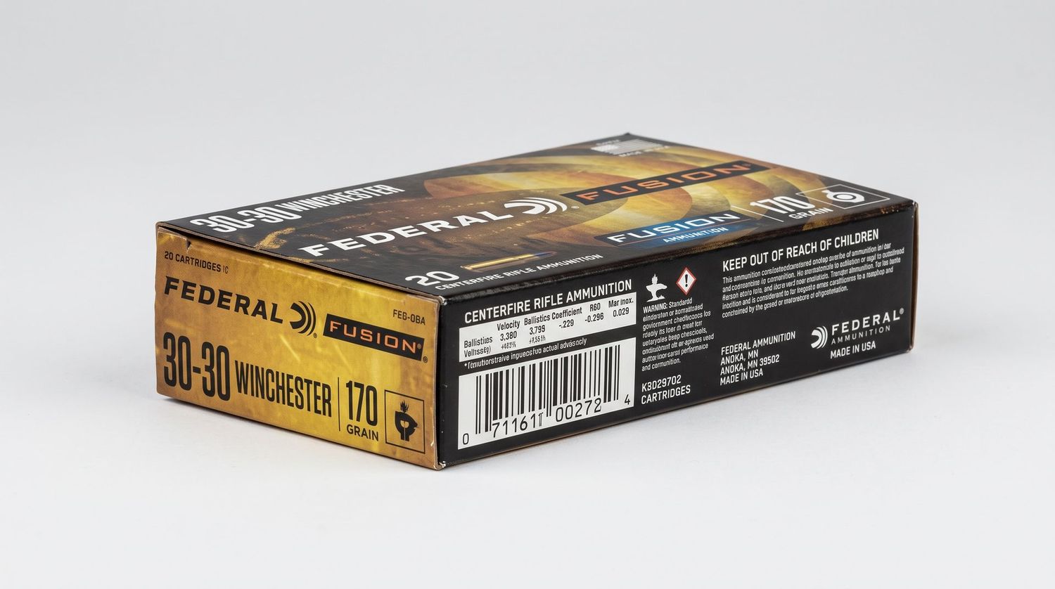 FEDERAL FUSION 30-30 WIN 170GR