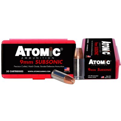 ATOMIC 9MM LUGER 147GR