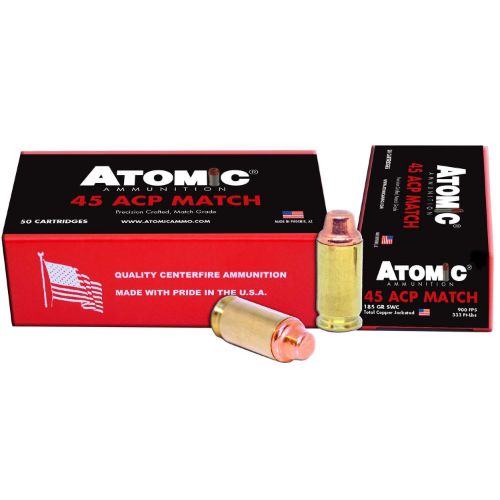 ATOMIC 45 ACP MATCH 185GR LEAD