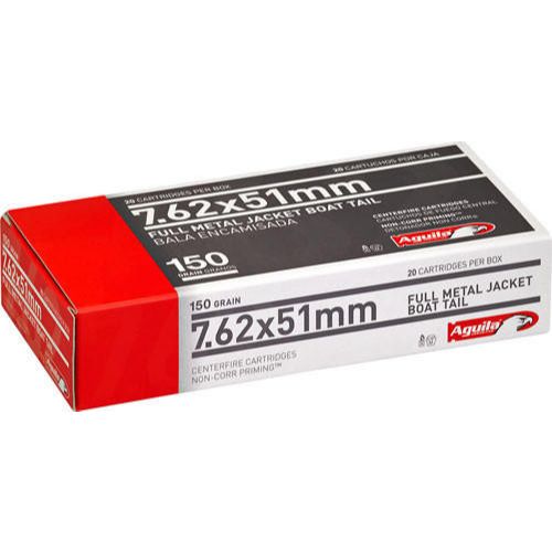 AGUILA 7.62X51 150GR FMJ-BT