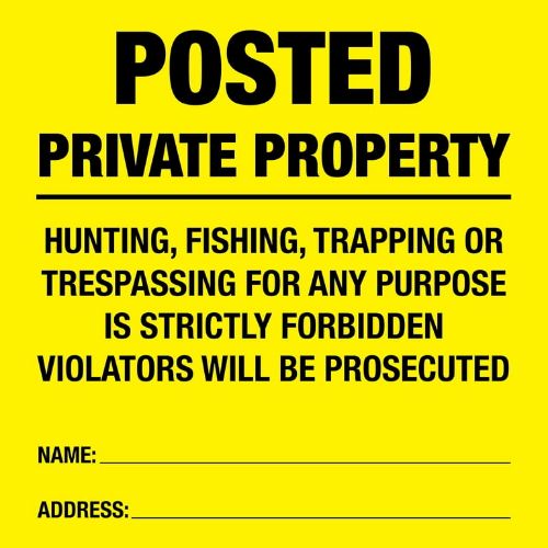 ALLEN POSTED NO TRESPASSING