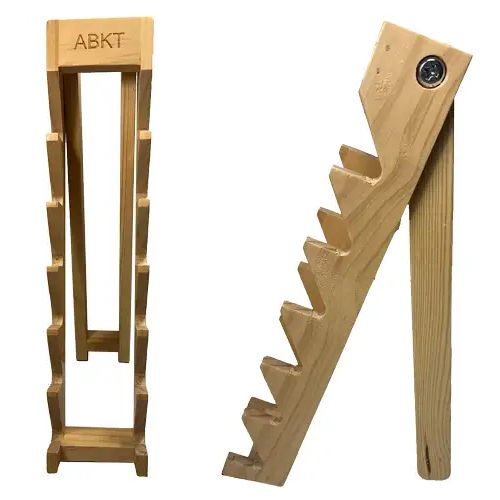 ABKT WOOD KNIFE DISPLAY STAND