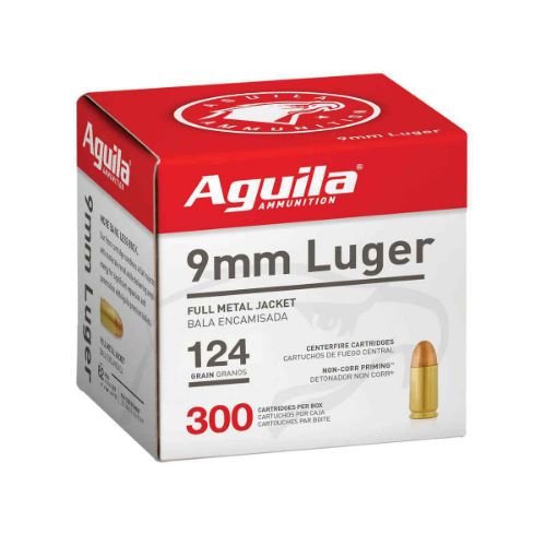 AGUILA 9MM LUGER 124GR FMJ-RN
