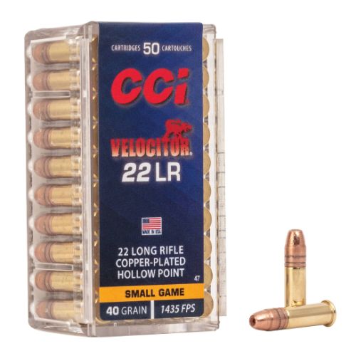 CCI VELOCITOR 22LR 40GR PLATED