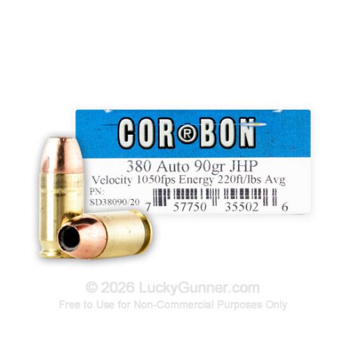 CORBON 380 ACP 90GR JHP
