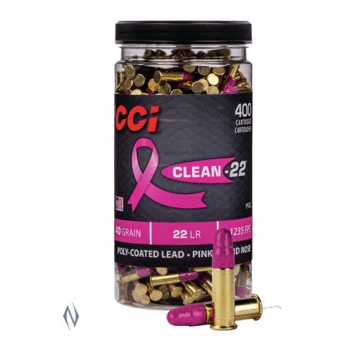 CCI CLEAN 22LR 40GR PINK POLY