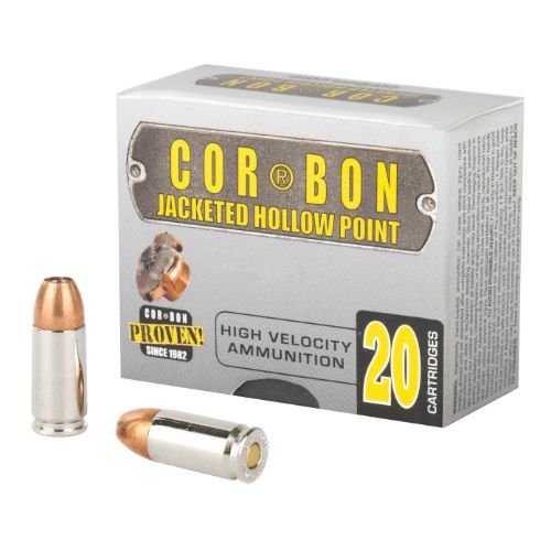 CORBON 9MM LUGER +P 125GR JHP