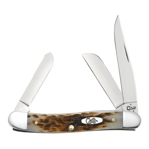 CASE KNIVES AMBER BONE PEACH
