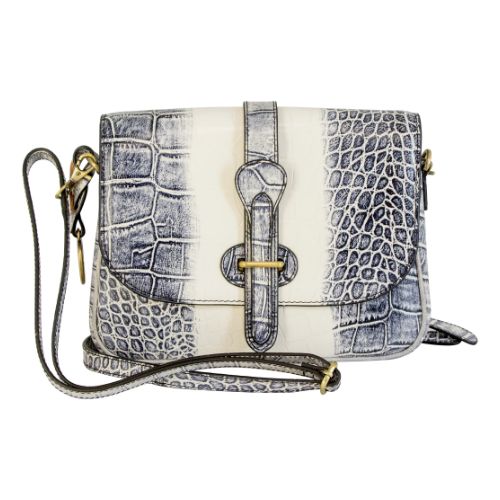 CAMELEON S&W CROC HANDBAG