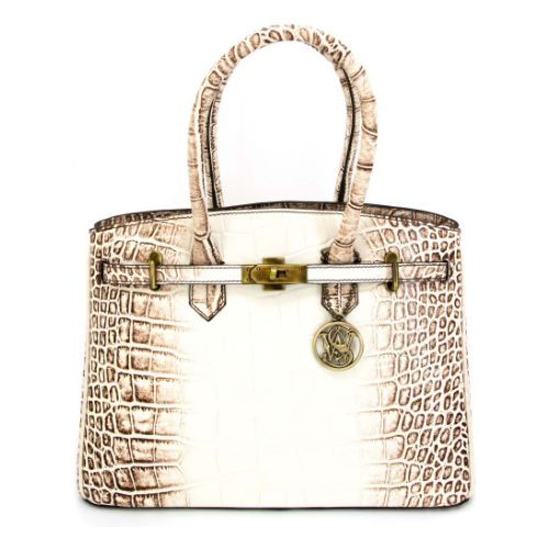 CAMELEON S&W CROC HANDBAG
