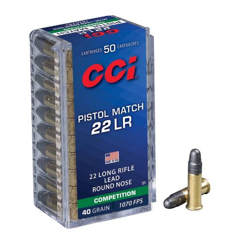 CCI PISTOL MATCH 22LR 40GR